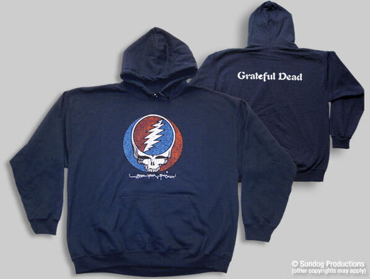 Grateful Dead Stealie Hoodie - Grateful Dead Hoodie - Grateful Dead Steal Your Face Hoodie - 2 sided hoodie - Grateful Dead Bears Hoodie - Grateful Dead sweatshirt - Grateful Dead Hooded Sweatshirt - sizes Medium, Large, XL and 2X