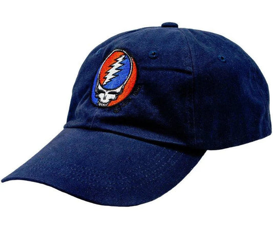 Grateful Dead Hat - Stealie baseball cap - Navy Grateful Dead hat - DEAD HEAD hat - Steal Your Face Baseball Hat - adjustable buckle on the back - one size fits all