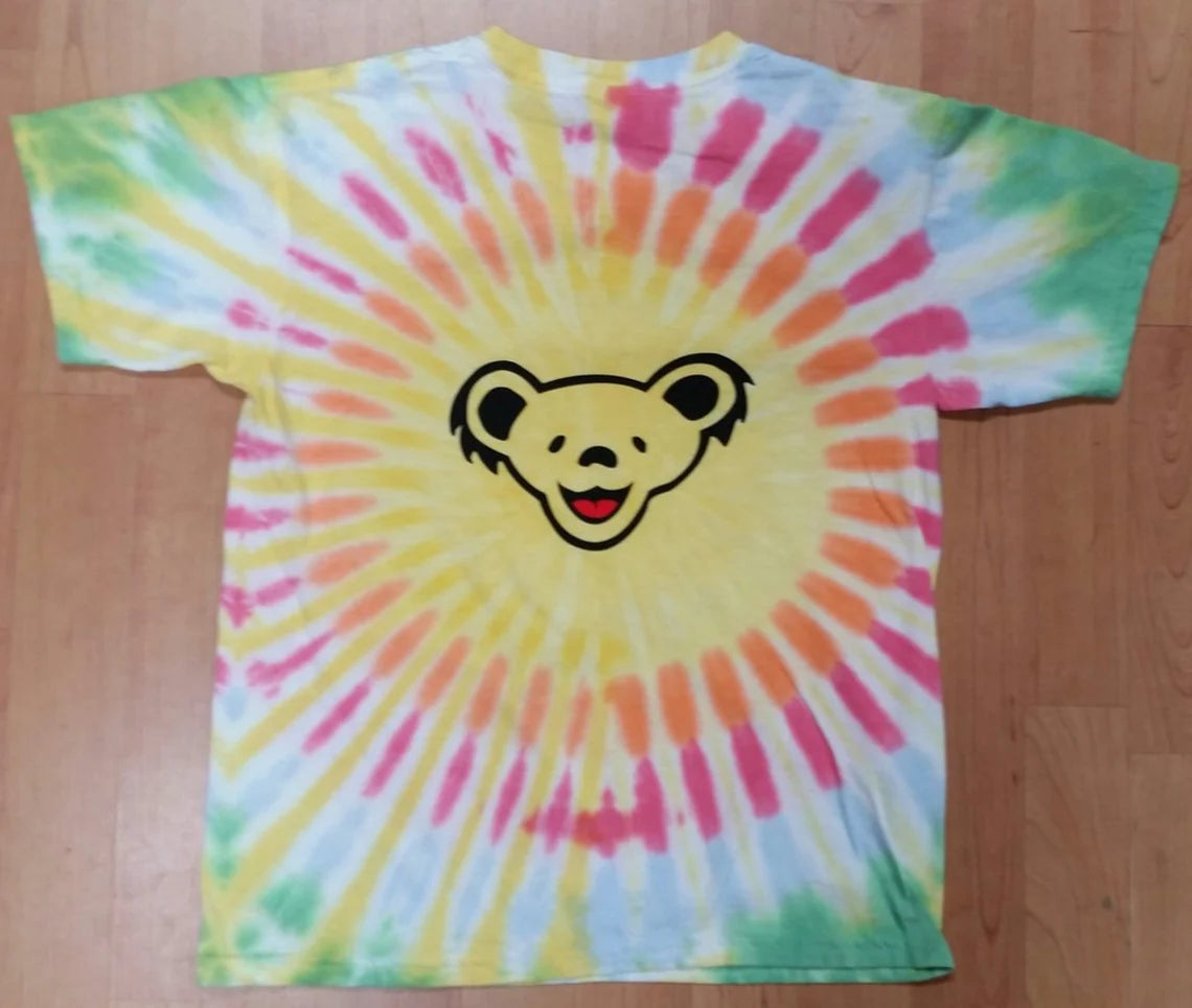 Grateful Dead Bears Around The Sun Youth Tie Dye T-Shirt Youth Large